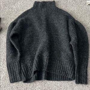 Cozy Black/Grey Turtle Neck Sweater